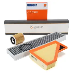 HIRSCHER Filter-Set f&uuml;r MINI R50 R53 Cabrio R52 One/Cooper 75/90/116 PS W10 mit Schaltung