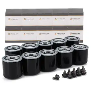 10x HIRSCHER &Ouml;lfilter + Schraube f&uuml;r FORD Cougar Maverick Mondeo 1 2 3 2.5/3.0 ST200 ST220