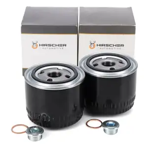 2x HIRSCHER Ölfilter + Schraube für FIAT Ducato 244 250 IVECO Daily 3 4 5 6 2.3 DIESEL