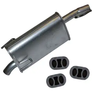IMASAF Endschalldämpfer + Anbausatz für OPEL Meriva A 1.4 16V Twinport 90PS Z14XEP