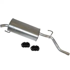 IMASAF Endschalldämpfer + Anbausatz für OPEL Corsa D 1.0 60/65 PS Z10XEP A10XEP
