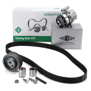 INA Zahnriemensatz + GEBA Wasserpumpe f&uuml;r VW Golf 5 6 GTI/R Passat B6 AUDI A3 8P 2.0 TSI