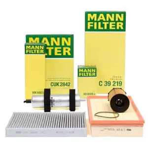 MANN Filter-Set 4-tlg f&uuml;r AUDI Q7 4LB 3.0 TDI quattro 204/240/245 PS