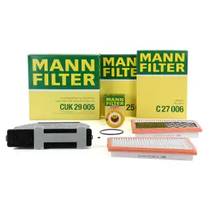 MANN Filter-Set 3-tlg f&uuml;r MERCEDES C-Klasse W204 S204 GLK X204 320/350CDI 224 PS OM642