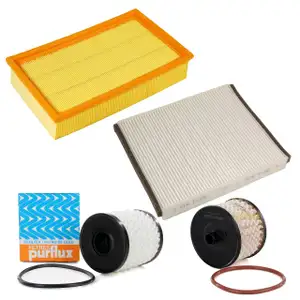 Filter-Set 4-tlg f&uuml;r FORD FOCUS 2 MK2 2.0 TDCi bis 03.2007 VOLVO S40 II 2.0 D4