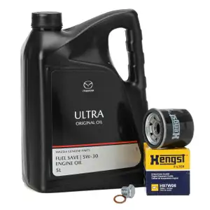 5L ORIGINAL Motor&ouml;l ULTRA 5W30 + HENGST &Ouml;lfilter f&uuml;r MAZDA 2 3 6 323 626 MX-5 RX-8 1.1-2.0