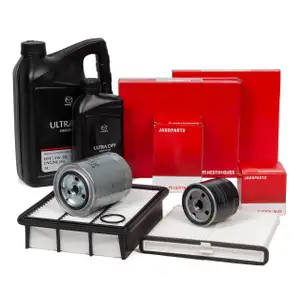 HERTH+BUSS Filterset 4-tlg + 6L ORIGINAL 5W30 ULTRA DPF Motor&ouml;l f&uuml;r MAZDA 3 BM BN 2.2 D