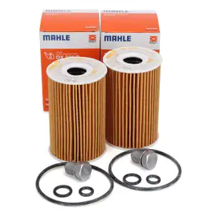 2x MAHLE OX388D Ölfilter + Schraube für VW Golf 6 Passat B6 B7 Tiguan Touran 1.6/2.0 TDI