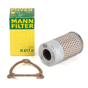 MANN H617n Ölfilter Hydraulikfilter Arbeitshydraulik Filtereinsatz + Dichtung für FIAT