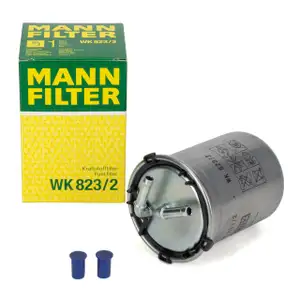 MANN WK823/2 Kraftstofffilter Dieselfilter f&uuml;r VW POLO 4 AUDI 8X SEAT IBIZA 4 SKODA 1