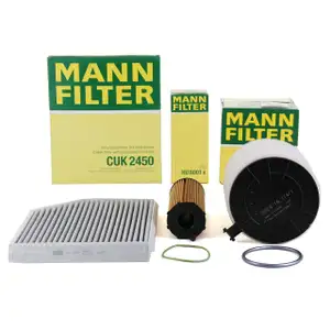 MANN Filter-Set 3-tlg f&uuml;r AUDI A4 8K B8 A5 8T 8F Q5 8RB 2.7/3.0 TDI 163-240 PS