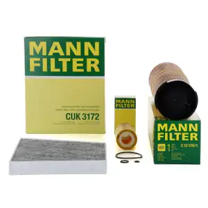 MANN Filter-Set 3-tlg f&uuml;r MERCEDES E-Klasse W211 S211 E200/220/270CDI 102-177 OM646 OM647