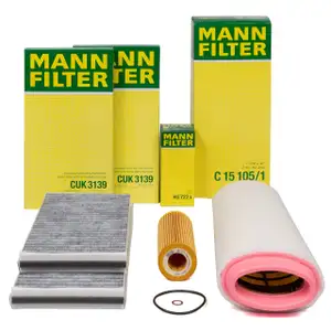 MANN Filter-Set 3-tlg f&uuml;r BMW 5er E60 E61 520d 150/163 PS M47