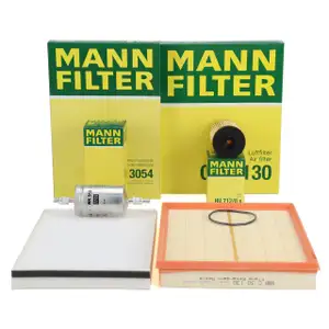 MANN Filter-Set 4-tlg f&uuml;r OPEL G 1.2 16V 1.4 bis Motor-Nr. 19MA9234 mit DELPHI-System