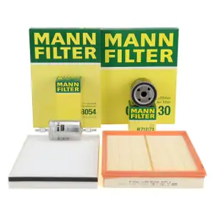 MANN Filter-Set 4-tlg f&uuml;r OPEL Astra G Zafira A 1.4/1.6/1.8/2.0 16V OPC mit DELPHI-System