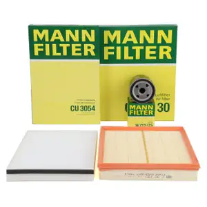 MANN Filter-Set 3-tlg f&uuml;r OPEL Astra G H A 1.4/1.6/1.8/2.0 16V OPC mit DELPHI-System