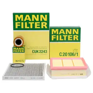 MANN Filter-Set 3-tlg f&uuml;r OPEL Corsa D 1.3 CDTI Z13DTJ 75 PS bis 06.2010 + 90 PS