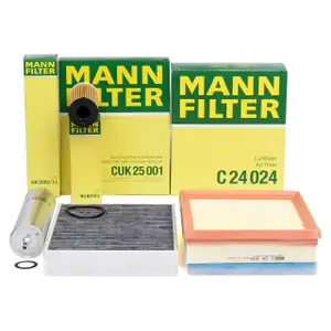 MANN Filter-Set 4-tlg f&uuml;r BMW 1er F20 F21 2er F22 F23 3er F30 F31 F34 4er F32 F33 B37 B47