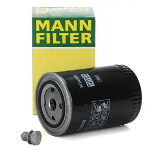 MANN W940/66 Ölfilter + Ablassschraube für VW Passat 3B AUDI A4 B5 B6 B7 A6 C5 1.8 T