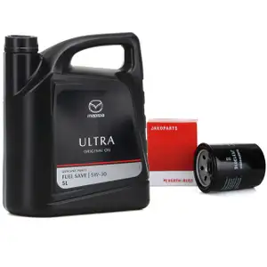 5L 5 Liter ORIGINAL Motor&ouml;l &Ouml;L ULTRA 5W30 + H+B &Ouml;lfilter f&uuml;r MAZDA 323 MX-3 MX-6 Xedos 6 9