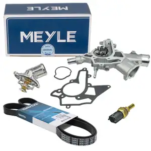 MEYLE Wasserpumpe + Thermostat + Sensor + DAYCO Riemen für OPEL Astra Corsa 1.0 1.2 1.4