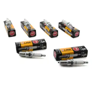 6x NGK 6466 Zündkerze V-Line 5 BP6EF für Citroen Mercedes Peugeot Renault