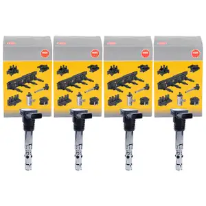 4x NGK 48005 U5003 Z&uuml;ndspule f&uuml;r VW Golf 4 Passat B5.5 A3 8L1 A4 B5 B6 B7 A6 C5 1.8 T 2.0