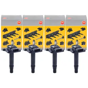 4x NGK 48082 U5022 Z&uuml;ndspule f&uuml;r VW Golf 4 Sharan A3 8L Alhambra Leon 1M Octaiva 1 1.8 T