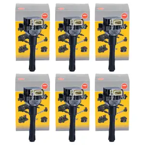 6x NGK 48036 U5012 Z&uuml;ndspule f&uuml;r BMW E36 320i 325i M3 3.0 E34 520i 525i M50 S50 730i M30