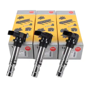 3x NGK 48003 Zündspule für VW Polo 4 5 SEAT Ibiza 3 4 SKODA Fabia 1 2 Rapid Roomster 1.2