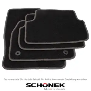 SCHÖNEK Fußmatten Automatten Velours für PEUGEOT 208 CA_ CC_ ab 04.2012