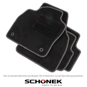 SCH&Ouml;NEK Veloursmatten Textilmatten Fu&szlig;matten f&uuml;r RENAULT Captur 1 4-teilig