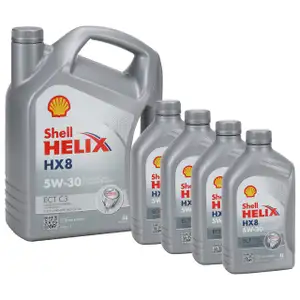 9L 9 Liter SHELL HELIX HX8 5W30 ECT C3 Motoröl Öl für BMW LL-04 MB 229.31/51 VW 504/507.00