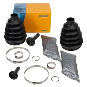 2x SPIDAN Axle Boot Set for AUDI 8RB 2.0 TFSI/TDI quattro (front, wheel side) 8R0498203