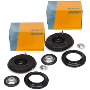 2x SPIDAN 413190 Federbeinlager Domlager + W&auml;lzlager f&uuml;r CITROEN C2 1 PEUGEOT 1007 vorne