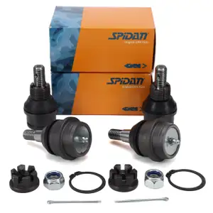 2x SPIDAN 51112 Traggelenk Satz f&uuml;r JEEP Grand Cherokee 2 Wrangler 3 vorne unten + oben