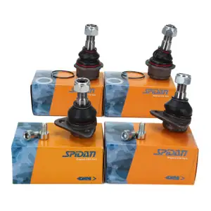 4x SPIDAN Traggelenk f&uuml;r VW Transporter T3 05.1979-107.992 vorne unten + oben