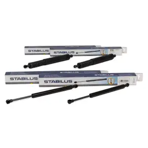 4x STABILUS Heckklappend&auml;mpfer + Heckscheibend&auml;mpfer f&uuml;r VW Touareg 7L bis 10.2005