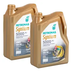 10 Liter PETRONAS Syntium 5000 AV 5W-30 Motor&ouml;l &Ouml;l f&uuml;r MB 229.51/52 504/507.00 BMW LL-04