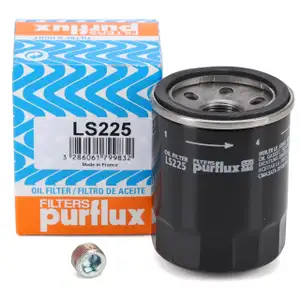 PURLFUX LS225 &Ouml;lfilter + Schraube f&uuml;r FIAT 500 500L Doblo Panda Punto Stilo Tipo 1.2 1.4