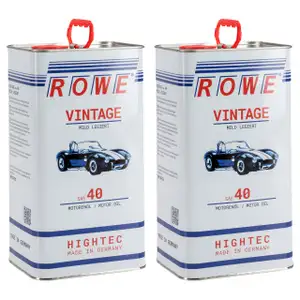 10L 10 Liter ROWE Motor&ouml;l &Ouml;l VINTAGE Mild Legiert SAE 40 Oldtimer Einbereichs&ouml;l