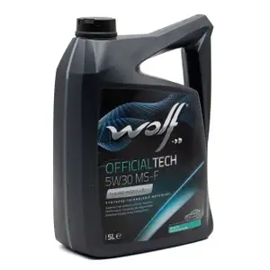 5L 5 Liter WOLF OFFICIALTECH 5W30 MS-F Motor&ouml;l &Ouml;l f&uuml;r FORD WSS-M2C913-C/D RENAULT RN0700