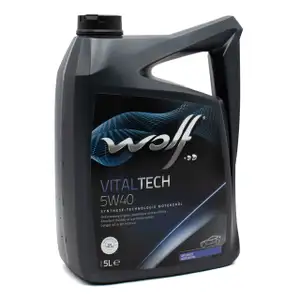 5L 5 Liter WOLF VITALTECH 5W40 Motor&ouml;l &Ouml;l BMW LL-01 PSA B71 2296 VW 502/505.00