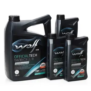8L 8 Liter WOLF OFFICIALTECH 5W30 C3 LL 3 Motor&ouml;l f&uuml;r BMW LL04 MB 229.51/52 VW 504/507.00