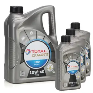 8L 8 Liter TOTAL QUARTZ 7000 ENERGY Motor&ouml;l &Ouml;l 10W-40 10W40 VW 501.01/505.00