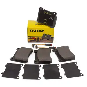 TEXTAR 2394501 Bremsbel&auml;ge + 2x Warnkontaktsensor f&uuml;r MERCEDES W203 CL203 C/A209 vorne