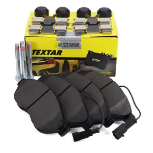 TEXTAR 2446901 Bremsbel&auml;ge + Sensor f&uuml;r CITROEN Jumper FIAT Ducato PEUGEOT 12/14Q vorne