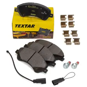 TEXTAR 2448501 Bremsbel&auml;ge + Warnkontaktsensor f&uuml;r FORD Transit/Tourneo vorne 1824347