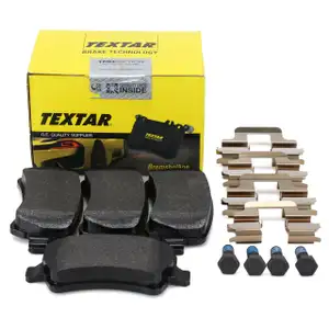 TEXTAR 2449602 Bremsbel&auml;ge f&uuml;r FORD Galaxy S-Max WA6 mit elektr. Feststellbremse hinten