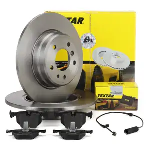 TEXTAR Bremsscheiben + Bremsbel&auml;ge + Sensor f&uuml;r BMW 7er E38 728-740i 725tds 730d hinten